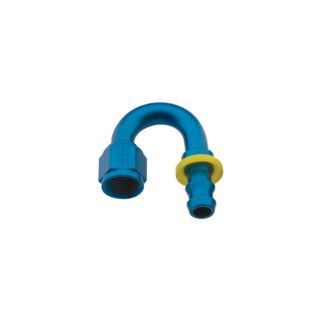 Picture of Fragola Push Lock Hose End, #6 180°