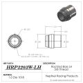 Picture of Rod End Boss LH 5/8 Thread, Fits 1.00" OD, 0.058" Wall
