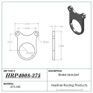 Picture of Cup Style Caliper Bracket, 0.375, MS