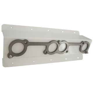 Picture of Header Mount For Chevy Spread Port, Angled, White Powder Coat