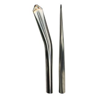 Picture of Bent Nose Wing Post, 1.0" Dia, 2.50" Setback, .049" Stainless Steel