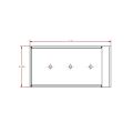 Picture of Tool & Parts Tray, 2" x 4", Aluminum