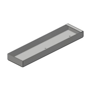 Picture of Tool & Parts Tray, 2.5" x 10", Aluminum