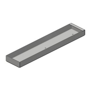 Picture of Tool & Parts Tray, 2.5" x 12", Aluminum