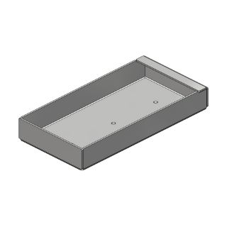 Picture of Tool & Parts Tray, 3" x 6", Aluminum