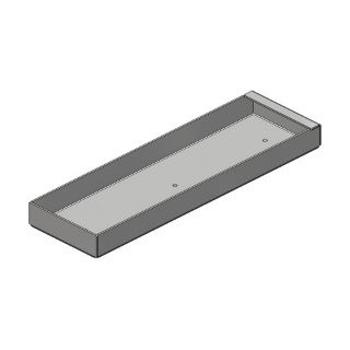 Picture of Tool & Parts Tray, 3" x 10", Aluminum