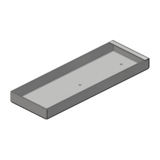 Picture of Tool & Parts Tray, 3.5" x 10", Aluminum