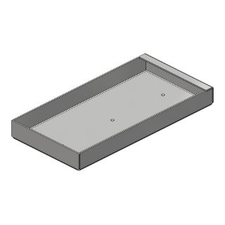 Picture of Tool & Parts Tray, 4" x 8", Aluminum