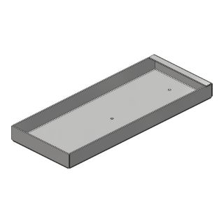 Picture of Tool & Parts Tray, 4" x 10", Aluminum