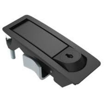Picture of Cabinet Latch, Black, Locking, Grip Range 0.04 To 0.085"