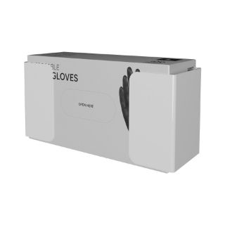 Picture of Disposable Glove Holder, Aluminum, White Powder Coat